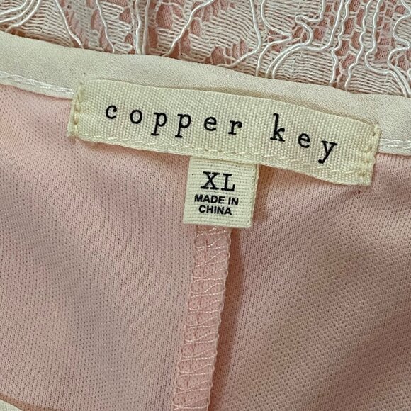 Copper Key Lacy Pink Sleeveless Dress Size XL Pink Romantic Fairy Hyper Feminine - Picture 6 of 7
